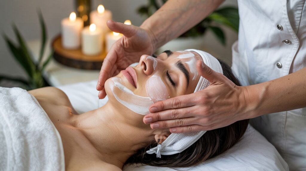 Facial rejuvenation and skincare treatment at Contour & Sculpt Aesthetics, the top destination for lip filler in Leander TX